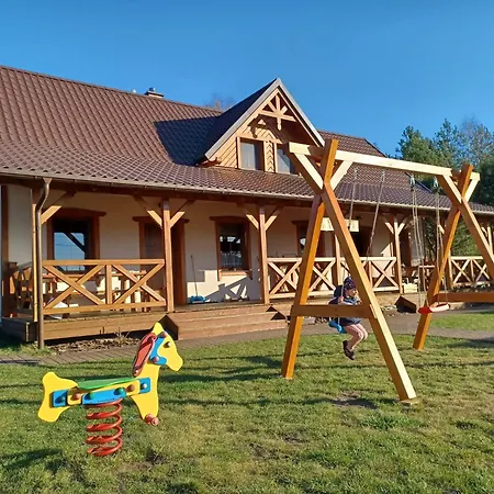 Dom Drewniany Na Kaszubach, Rzeka, Las, Pola, Niedaleko Jeziora Lejlighed Nowa Kiszewa