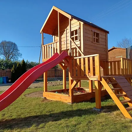 Dom Drewniany Na Kaszubach, Rzeka, Las, Pola, Niedaleko Jeziora Nowa Kiszewa