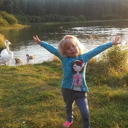 Апартаменты Dom Drewniany Na Kaszubach, Rzeka, Las, Pola, Niedaleko Jeziora Nowa Kiszewa