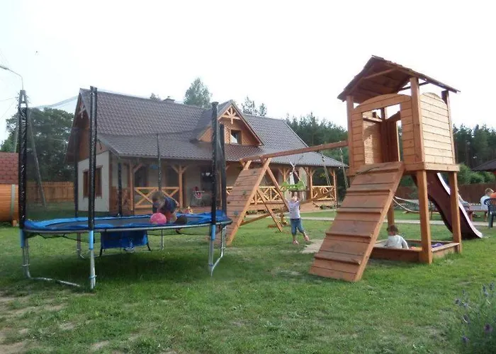 Lägenhet Dom Drewniany Na Kaszubach, Rzeka, Las, Pola, Niedaleko Jeziora *