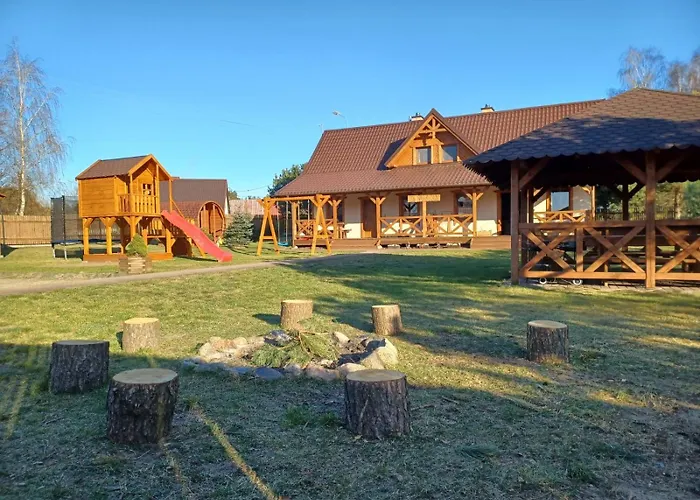 Dom Drewniany Na Kaszubach, Rzeka, Las, Pola, Niedaleko Jeziora Lägenhet *