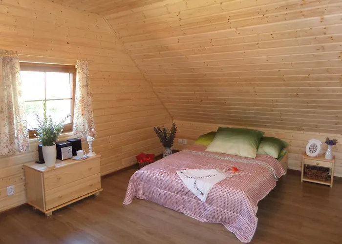 Dom Drewniany Na Kaszubach, Rzeka, Las, Pola, Niedaleko Jeziora *